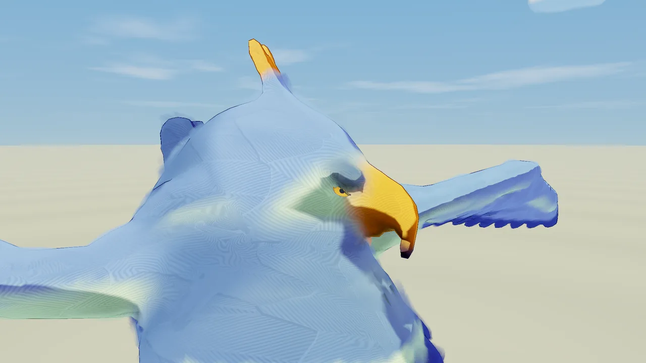 Greifvogel: Stufe 3, Gesicht